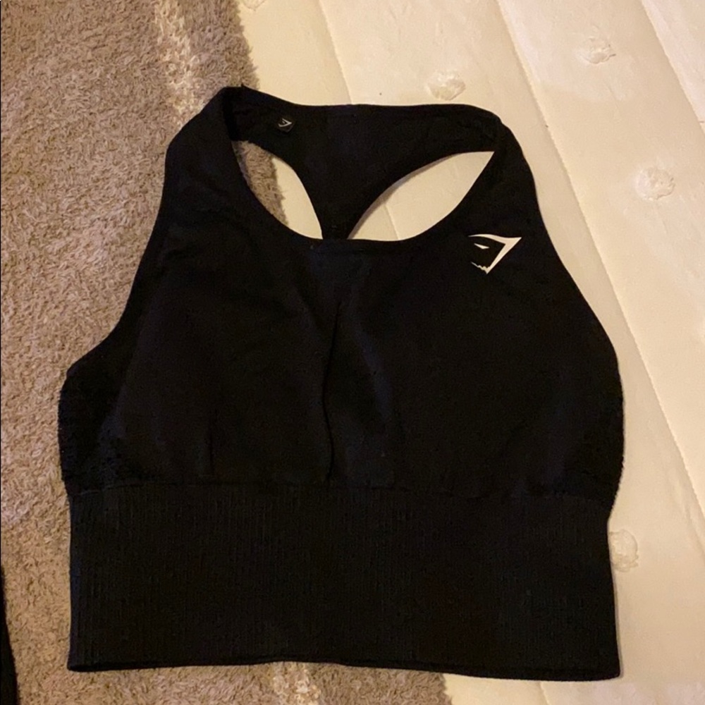 Cropped workout top